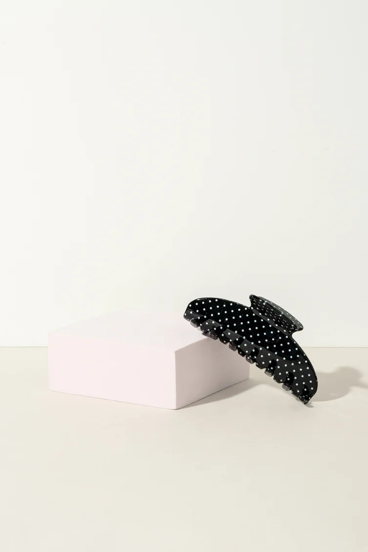 Pixie Woo Black Polka Dot Crescent