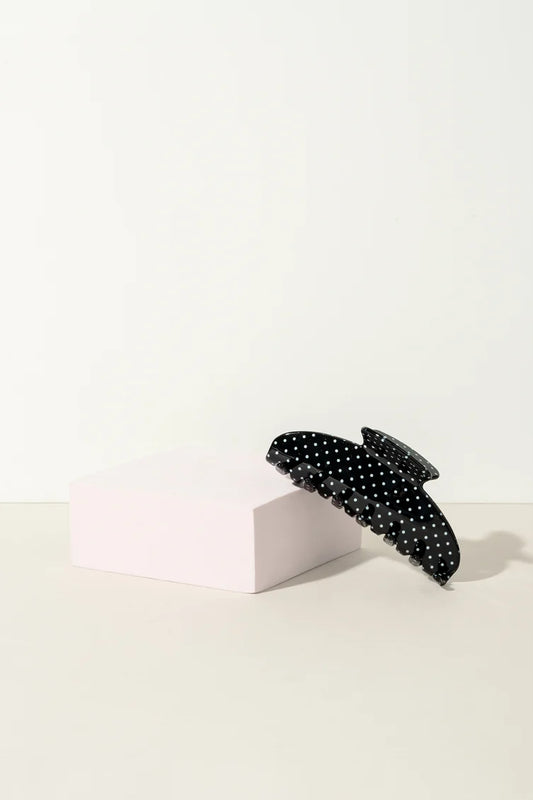 Pixie Woo Black Polka Dot Crescent