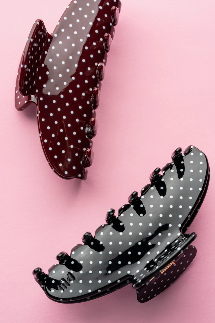 Pixie Woo Black Polka Dot Crescent