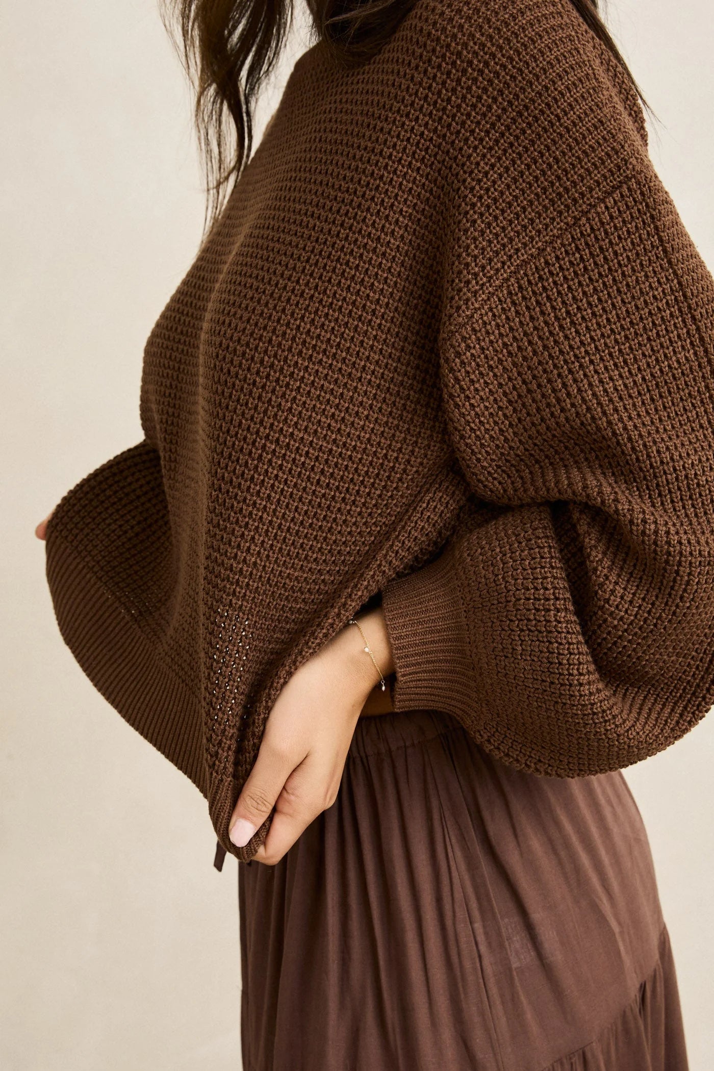Rhythm Chocolate Classic Knit Sweater