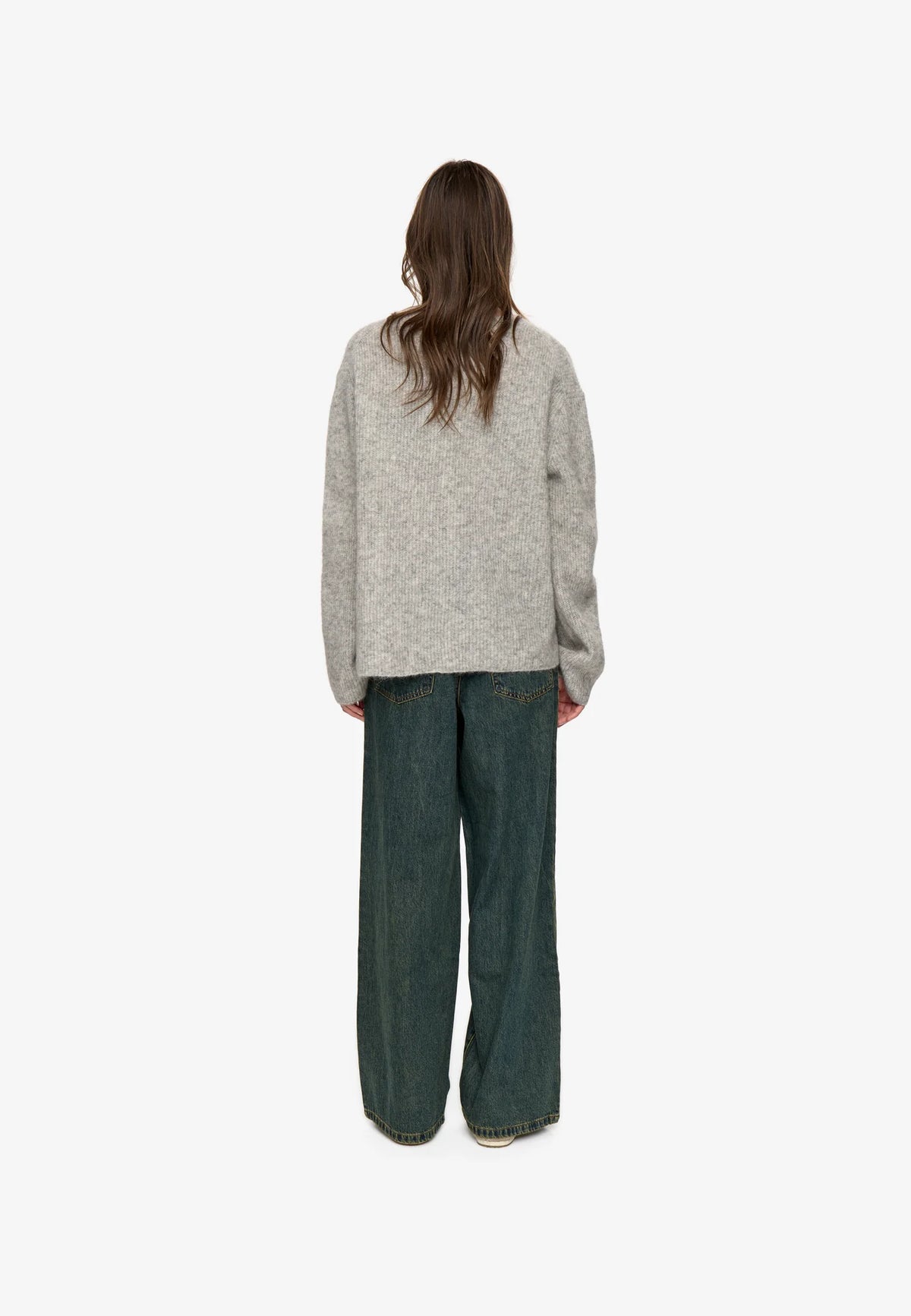 Minimum Light Grey Melange Calaha Sweater