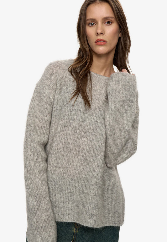 Minimum Light Grey Melange Calaha Sweater