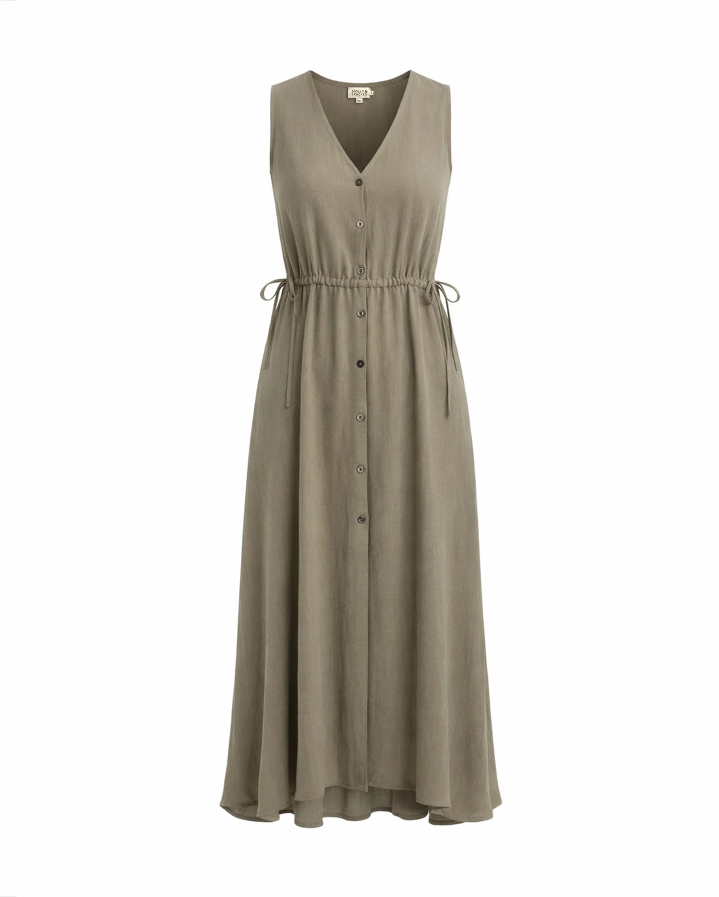 Molly Bracken Light Khaki Dress