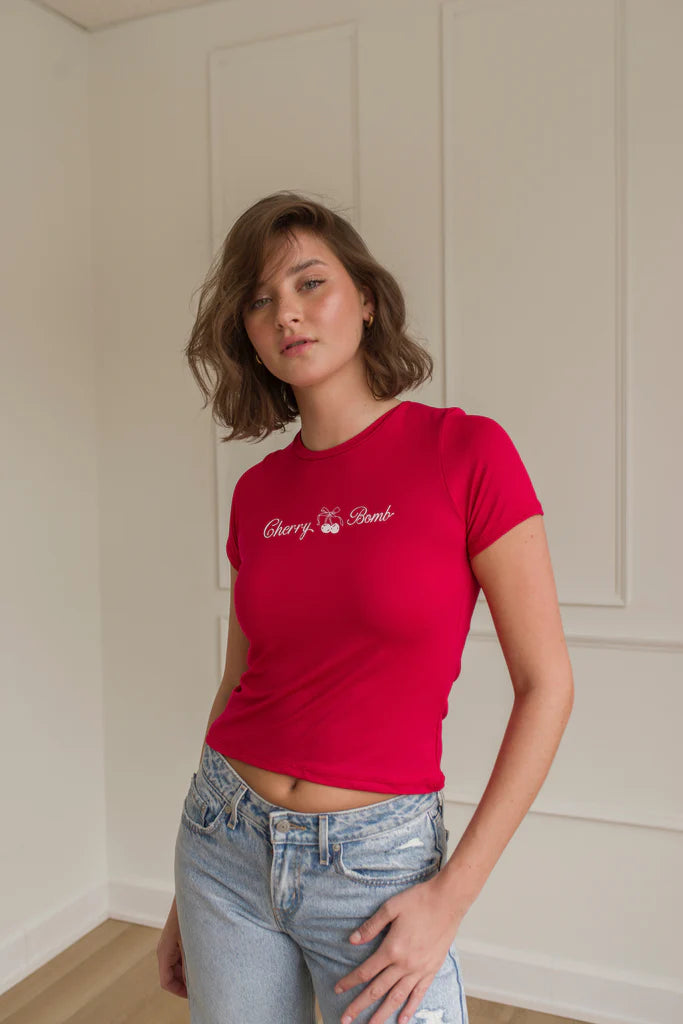 Dailystory Kelsea Cherry Bomb Tee