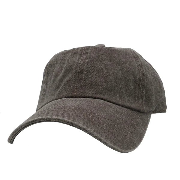 Cotton Twill Pigment Dye Ball Cap- 4 Colors