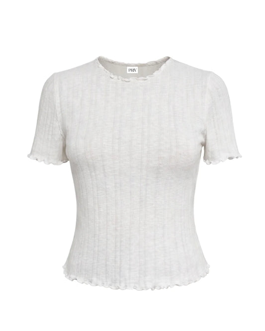 PRIV Chrissy Ruffle Hem Tee