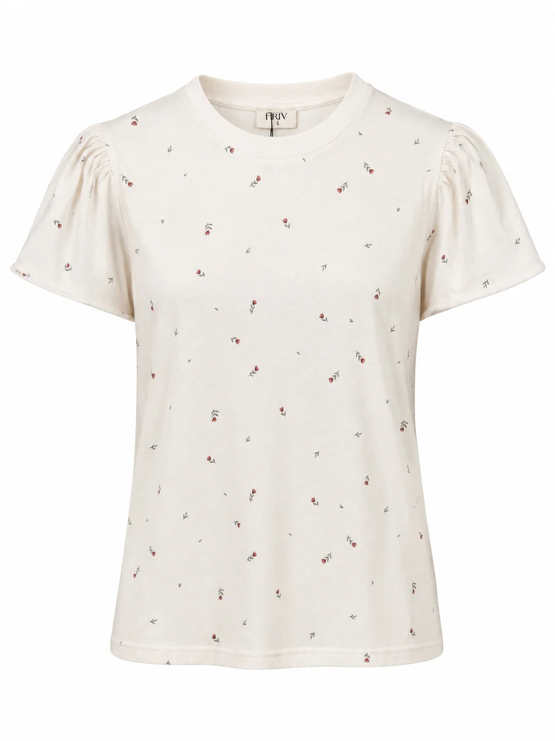 PRIV Colette Puff Sleeve Tulips Tee