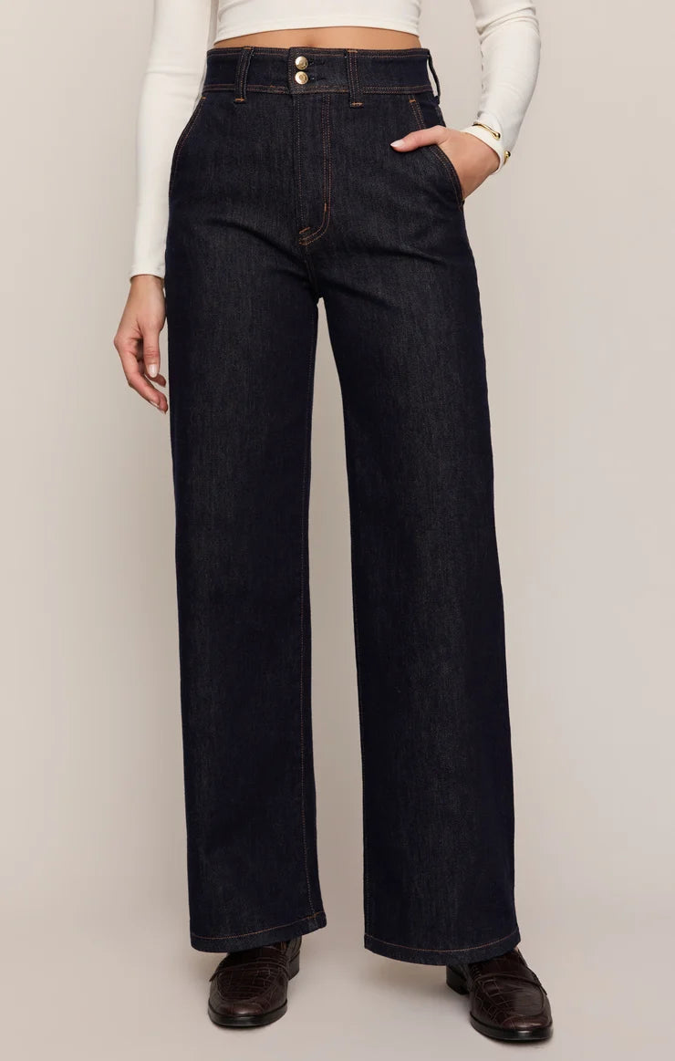 Z Supply The Atelier High-Rise Trouser Denim