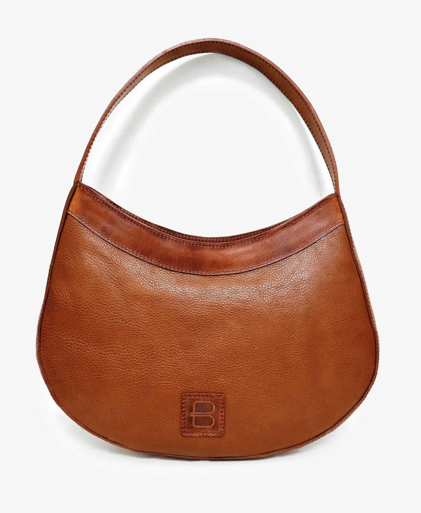 Brave Leather Tan Ava Woven Shoulder Bag