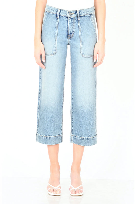 Modern American Farrah Crop High-Rise Wide-Leg Jeans | Alabama