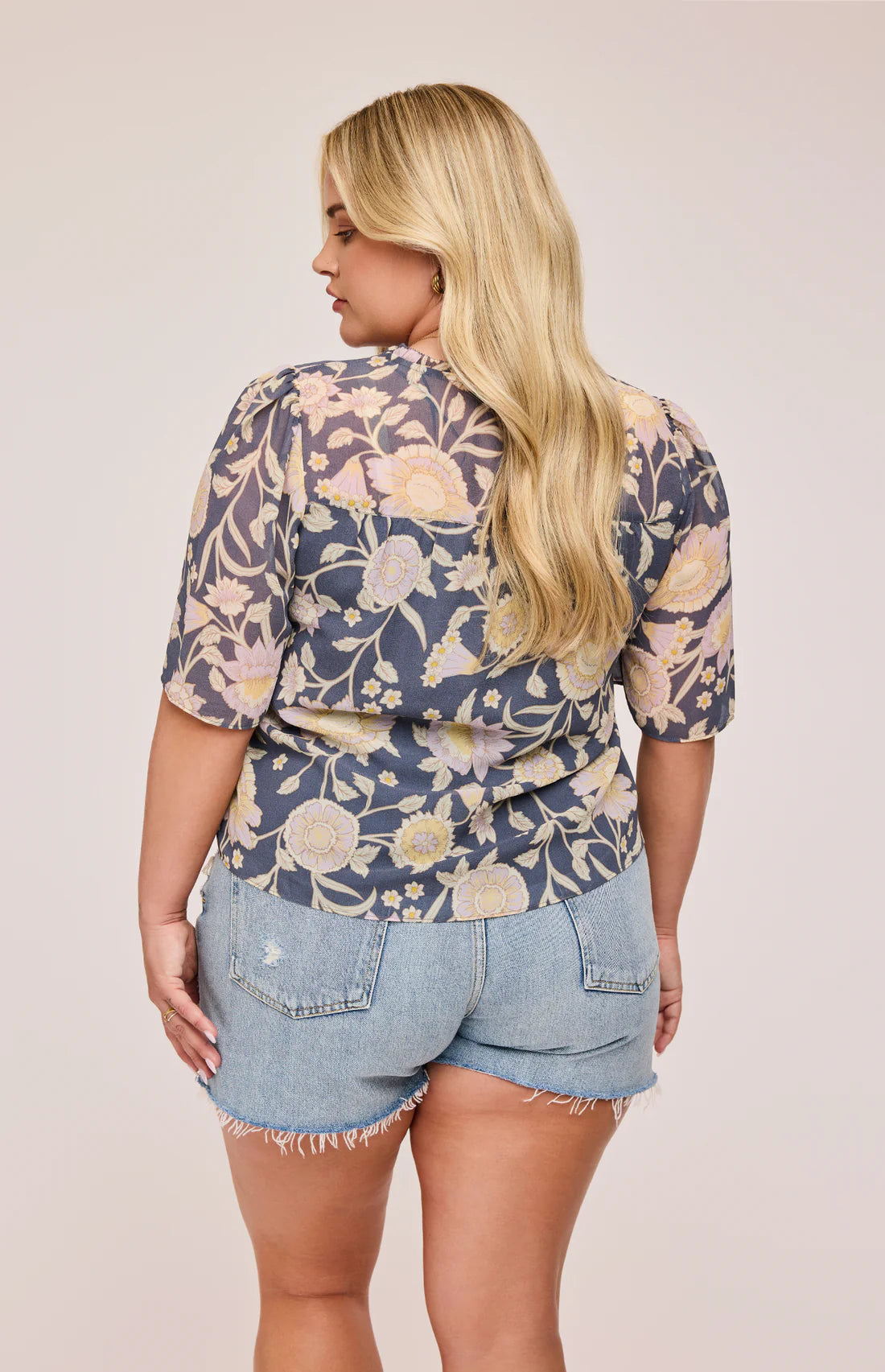 Gentle Fawn Blue Floral Alexandra Blouse