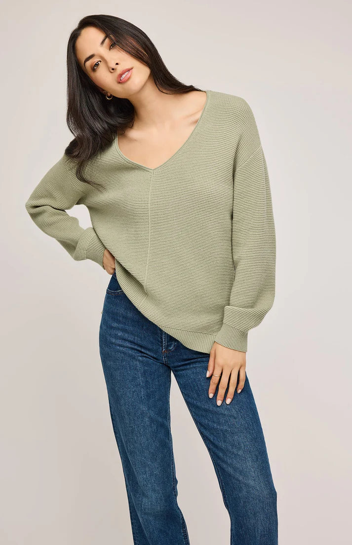 Gentle Fawn Lisbon V-Neck Knit Sweater