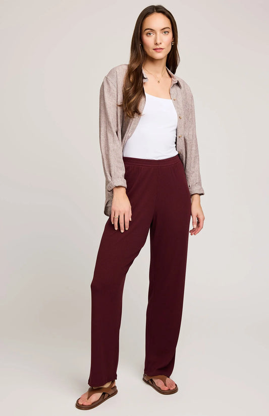 Gentle Fawn Merlot Greer Ribbed Pant