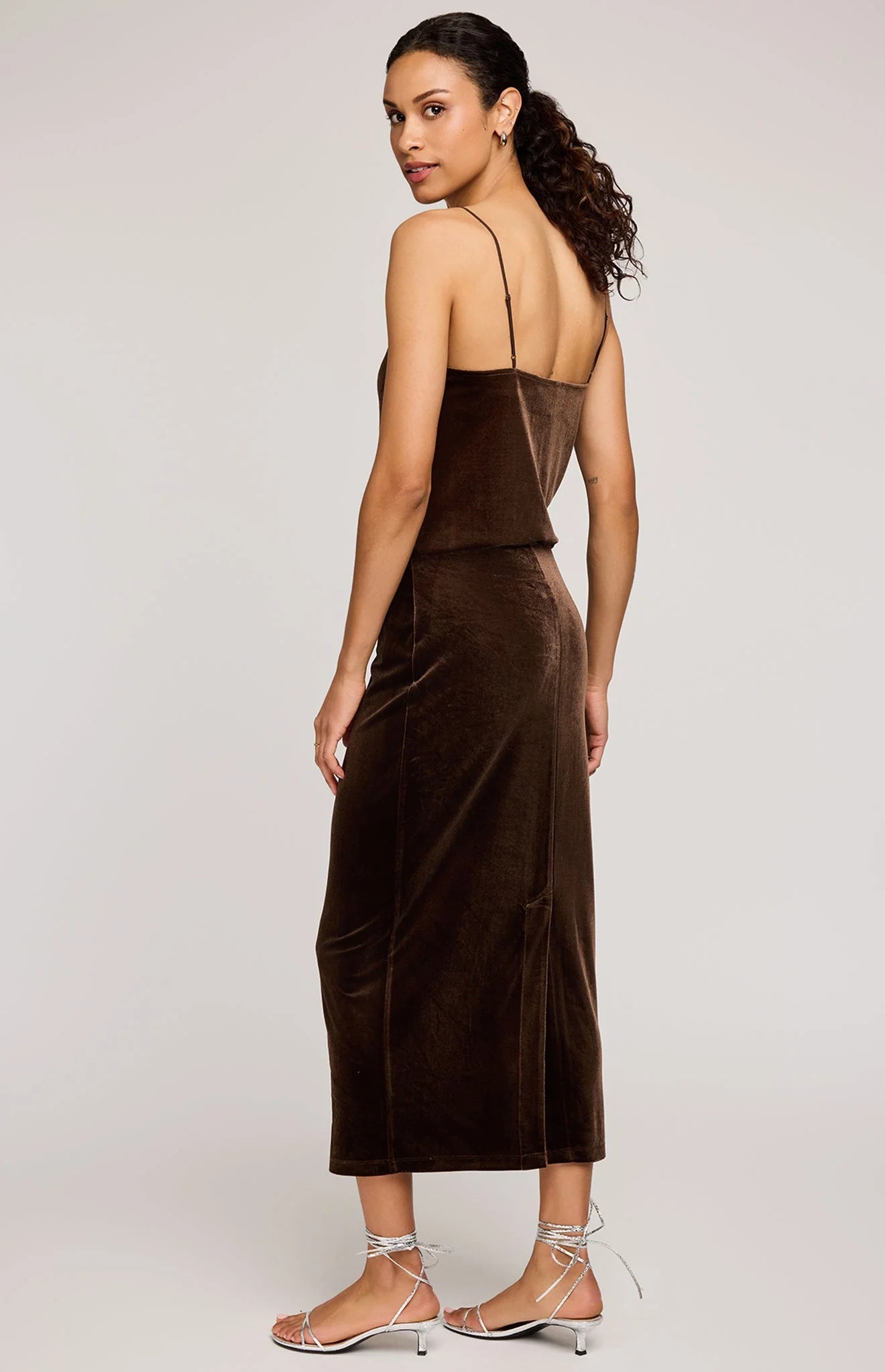 Gentle Fawn Dahlia Velvet Column Skirt