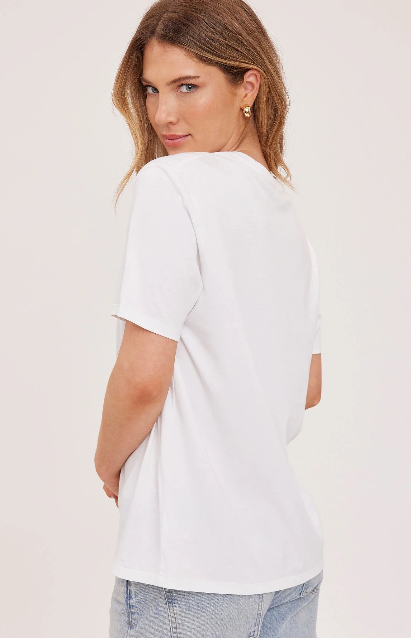 Gentle Fawn White Victoria Cotton T-Shirt