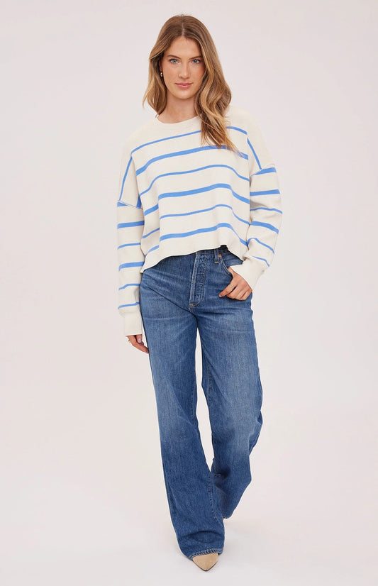 Gentle Fawn Sky Stripe Echo Pullover Sweater