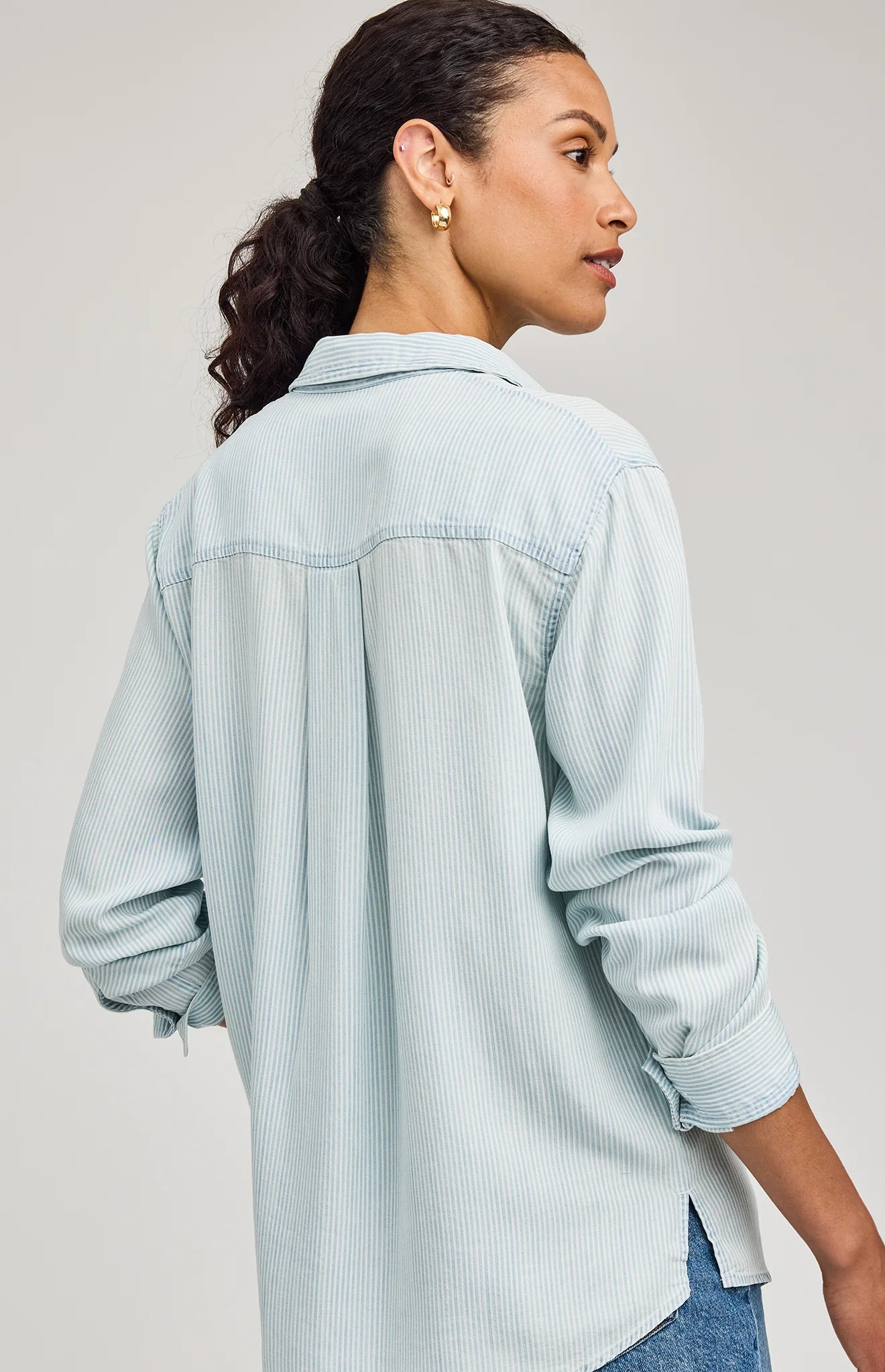 Gentle Fawn Blue Stripe Ozzy Button Down Shirt