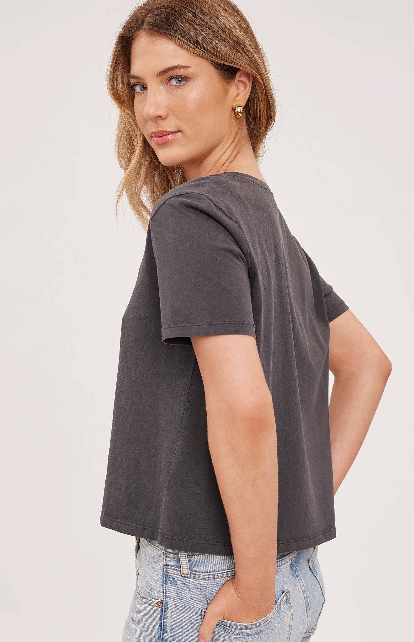 Gentle Fawn Washed Black Lucy Tee