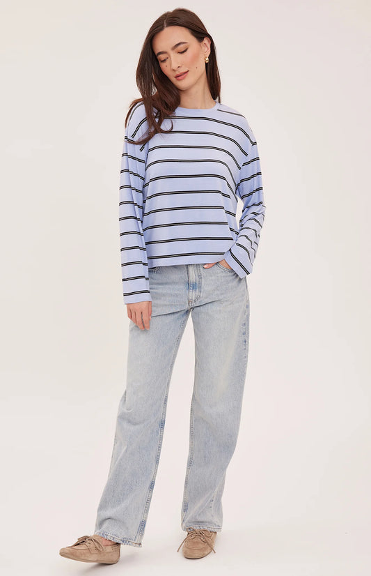 Gentle Fawn Sky Stripe Indy Long Sleeve Top