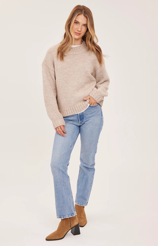 Gentle Fawn Heather Pebble Tova Pullover Sweater