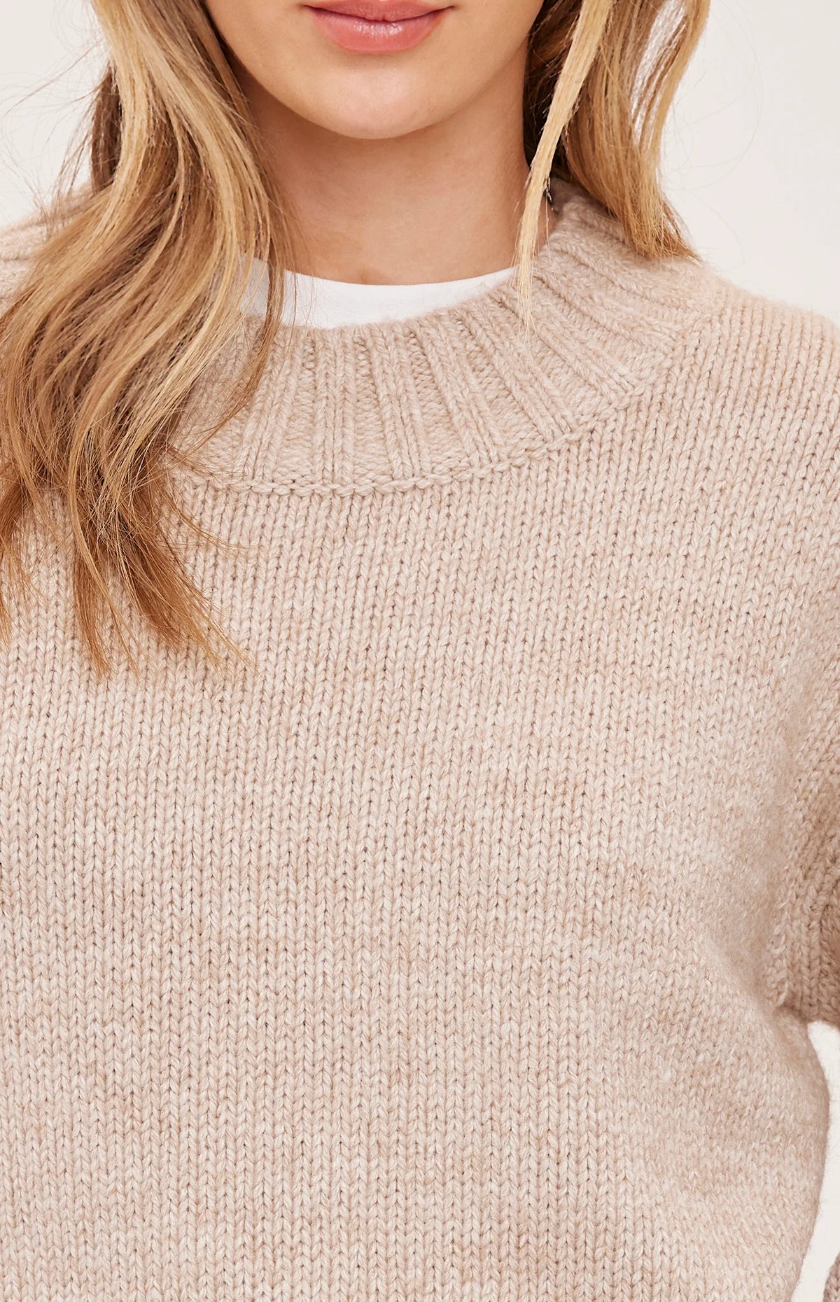 Gentle Fawn Heather Pebble Tova Pullover Sweater