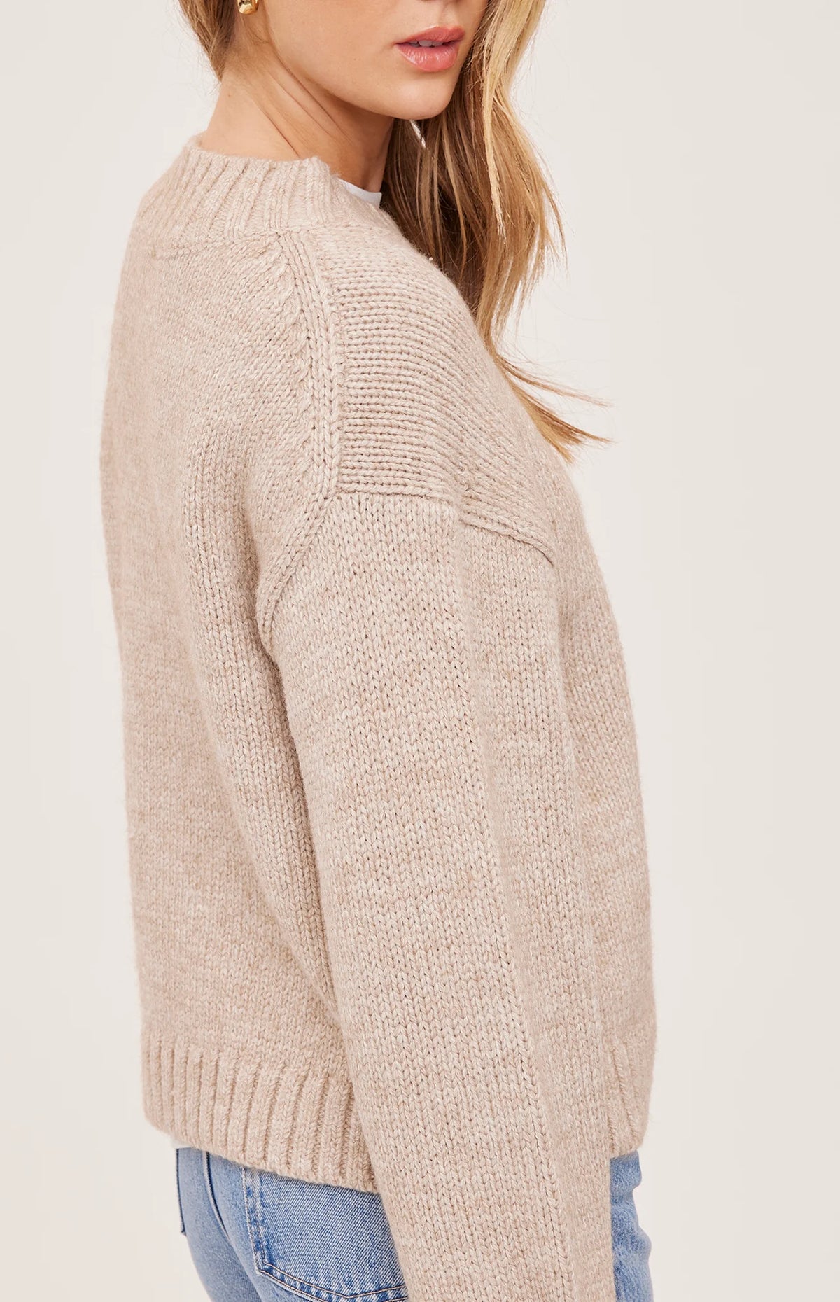 Gentle Fawn Heather Pebble Tova Pullover Sweater