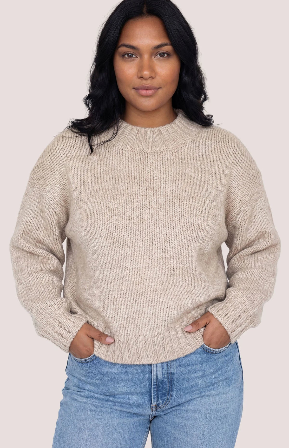 Gentle Fawn Heather Pebble Tova Pullover Sweater