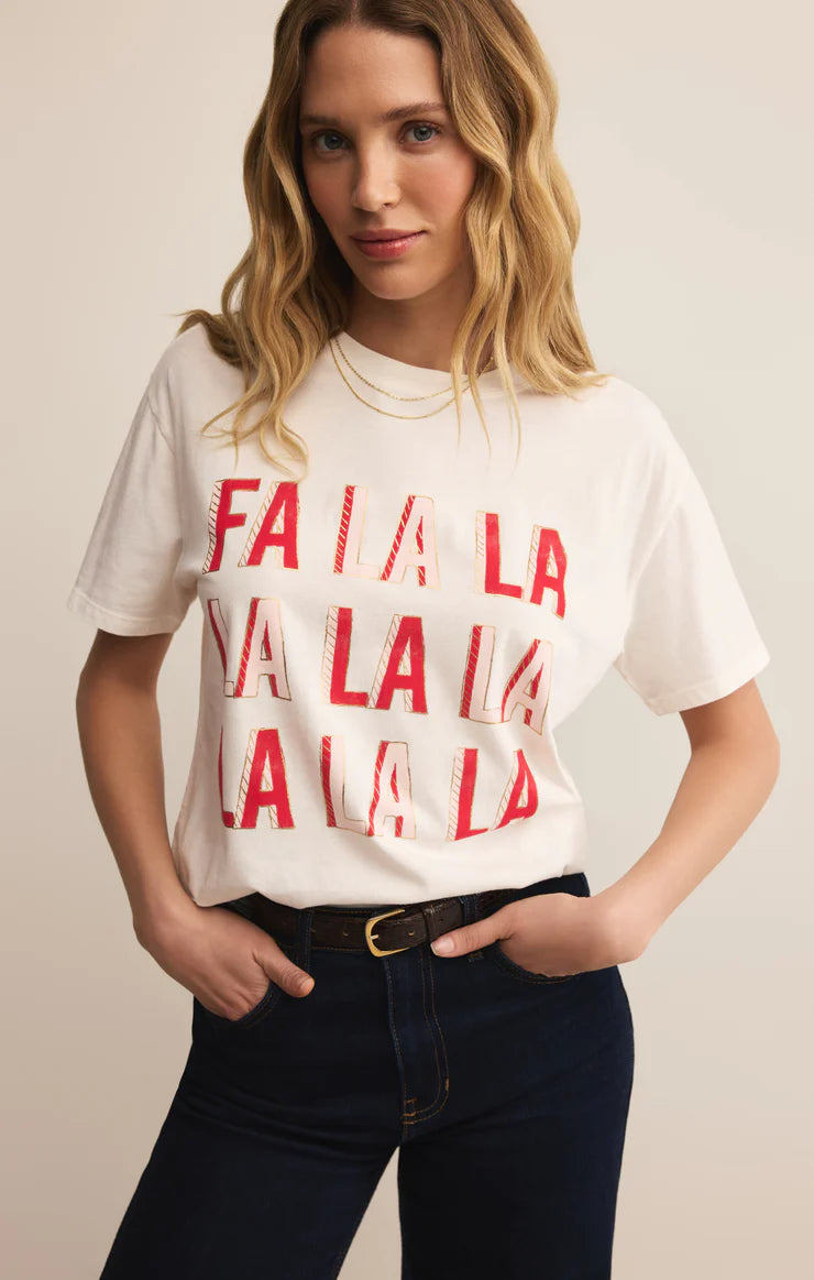 Z Supply FALALALA Boyfriend Tee
