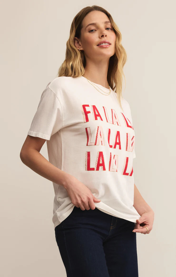 Z Supply FALALALA Boyfriend Tee