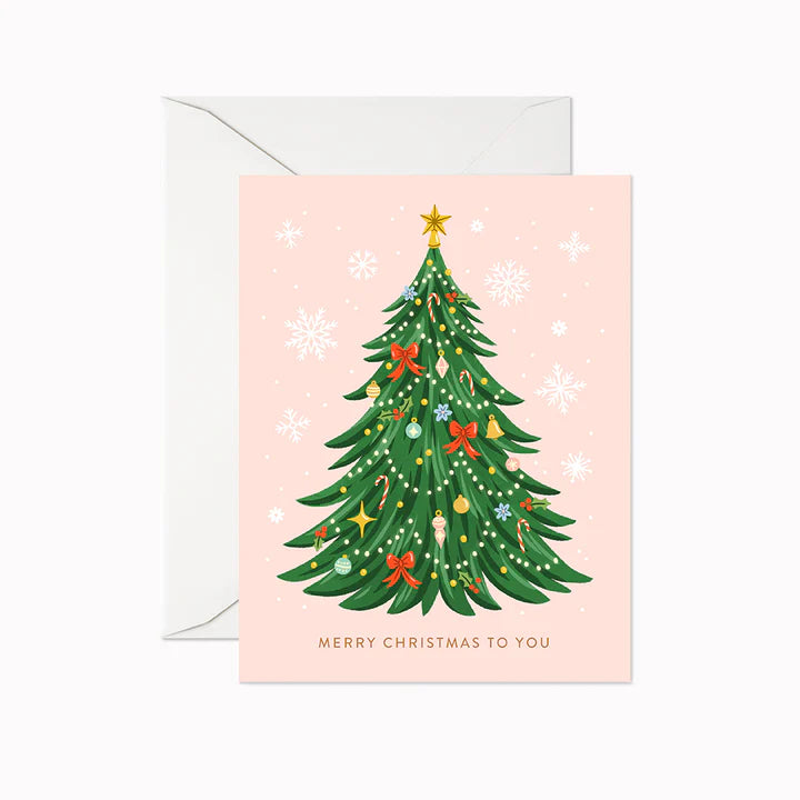 Linden Paper Co. Merry Christmas Tree Card