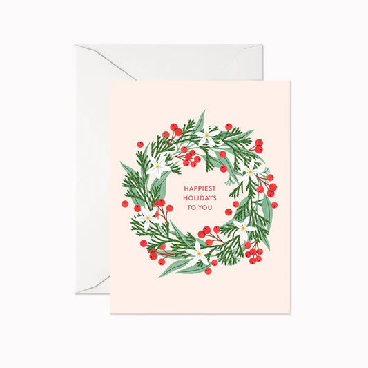 Linden Paper Co. Happiest Holidays To You Card