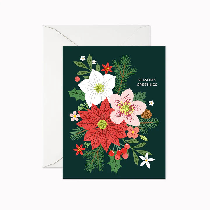Linden Paper Co. Season's Greetings Bouquet Card