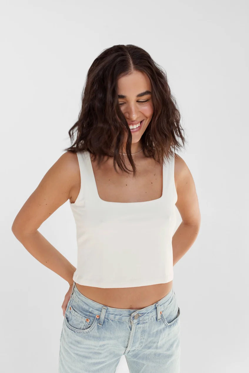 Dailystory White Nyla Tank