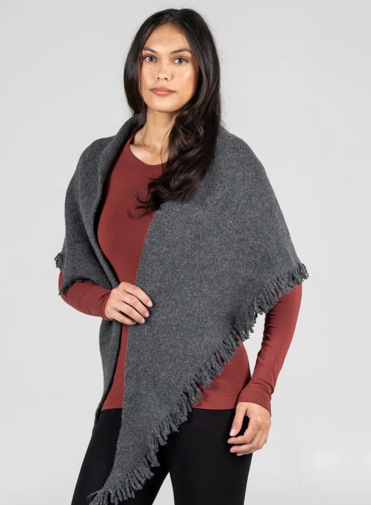 C'est Moi Triangle Wool Blend Scarf