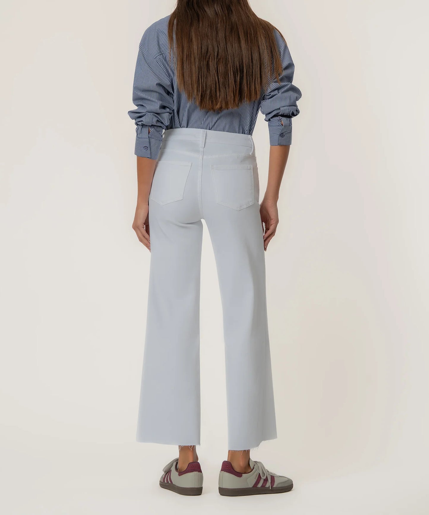 Kut from the Kloth Meg High Rise Wide Leg Optic White Jean