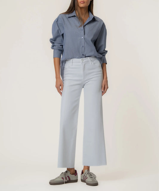 Kut from the Kloth Meg High Rise Wide Leg Optic White Jean