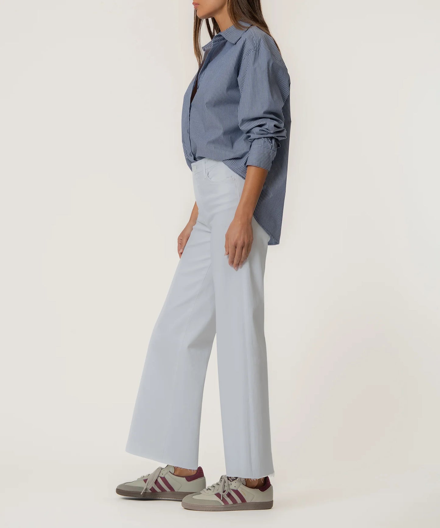 Kut from the Kloth Meg High Rise Wide Leg Optic White Jean