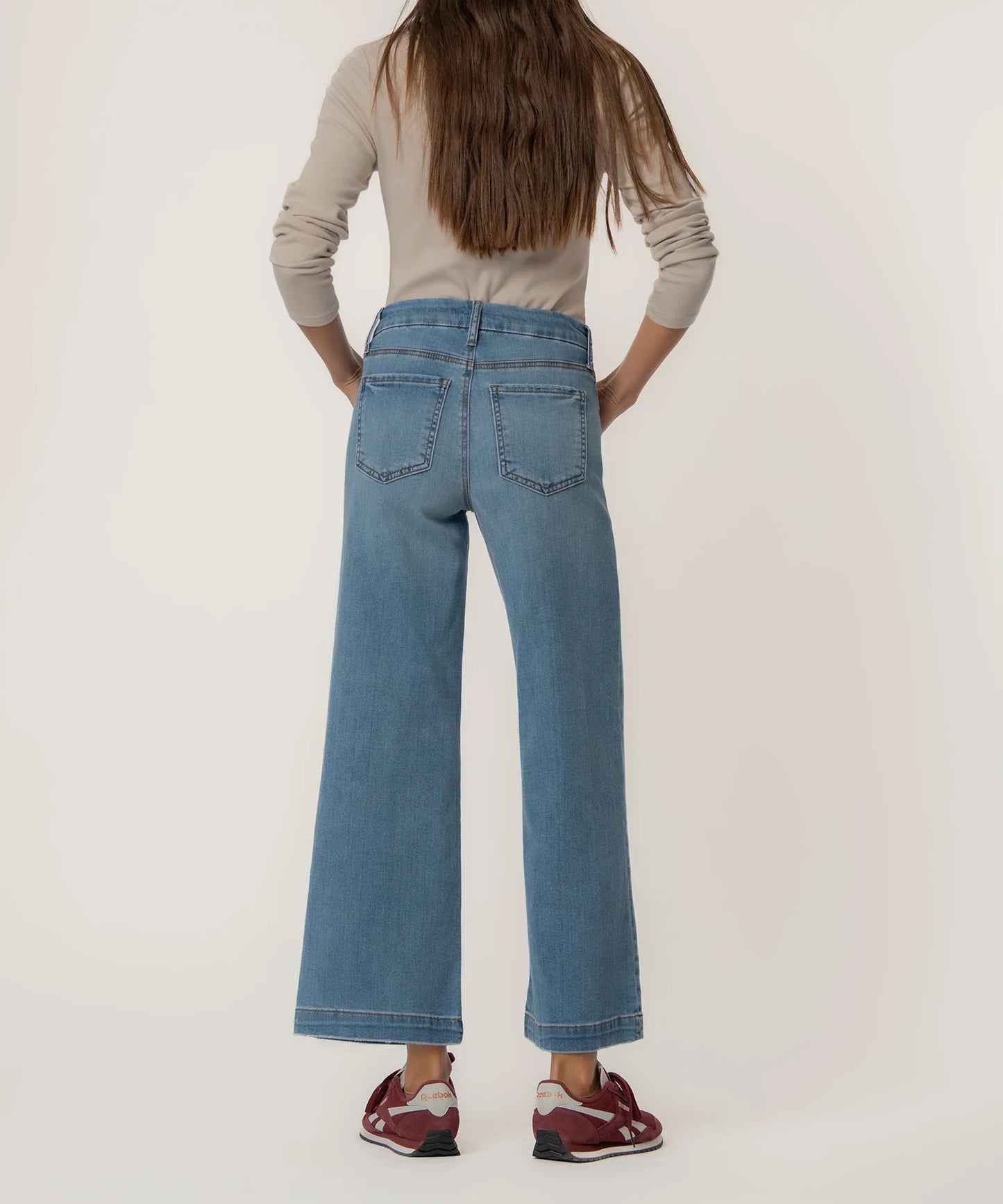 Kut from the Kloth Meg High Rise Wide Leg Totally Wash Jean