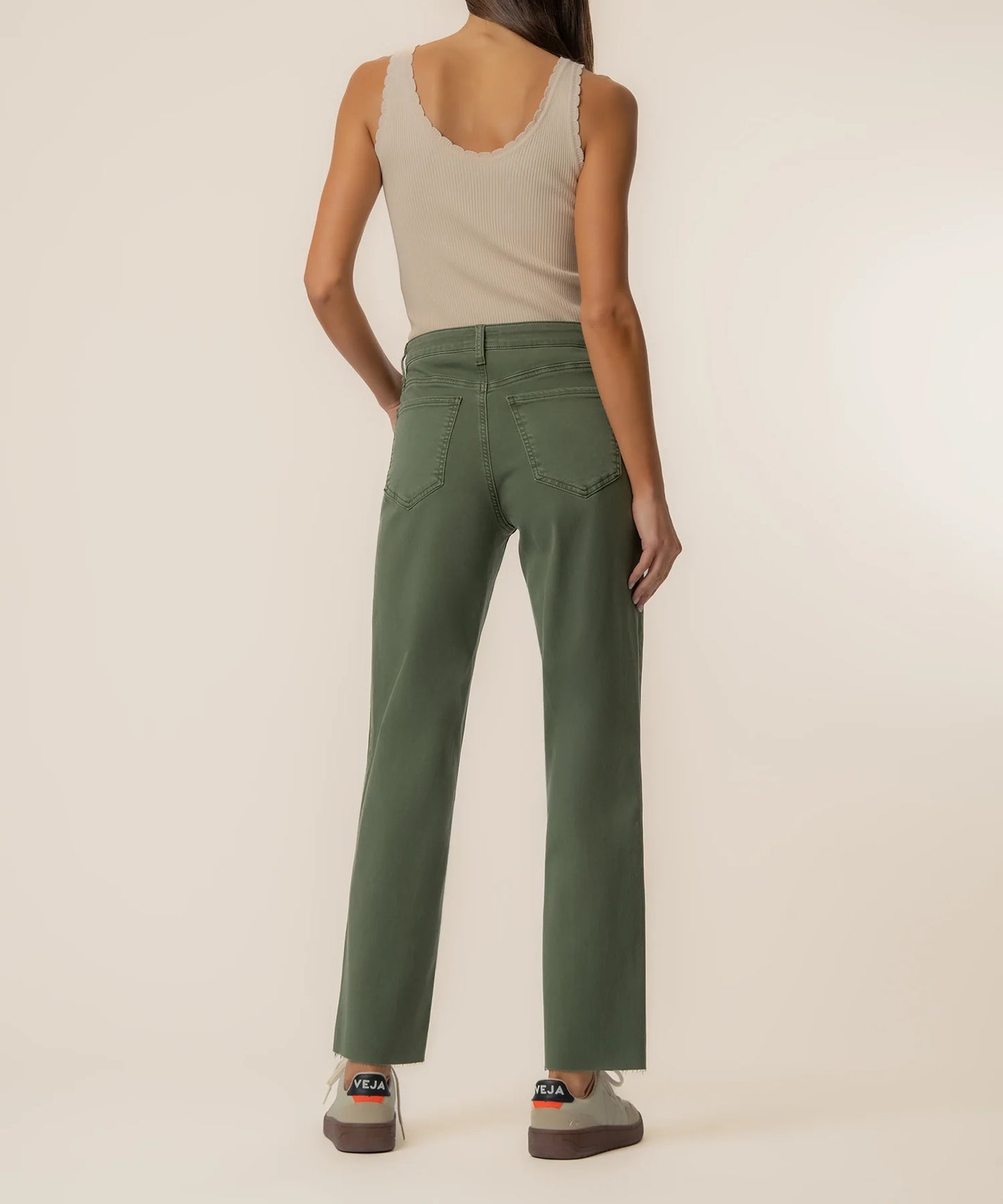 Kut from the Kloth Charlotte High Rise Wide Leg Seaweed Jean