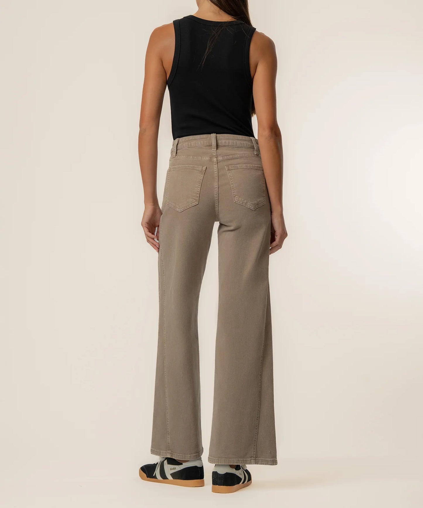 Kut from the Kloth Meg Wide Leg Milk Tea Jean