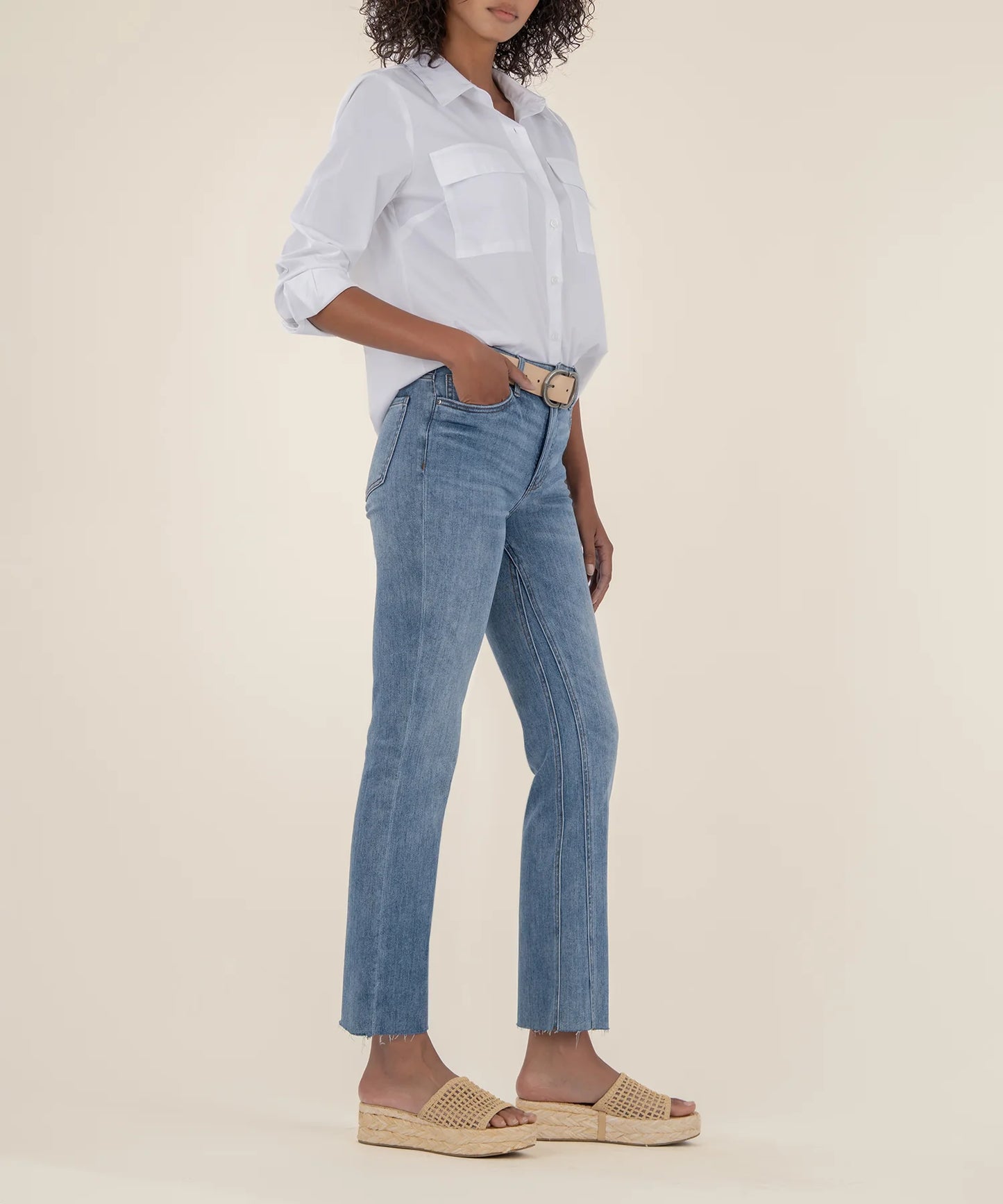 Kut from the Kloth Kelsey High Rise Ankle Flare Acceptance Jean