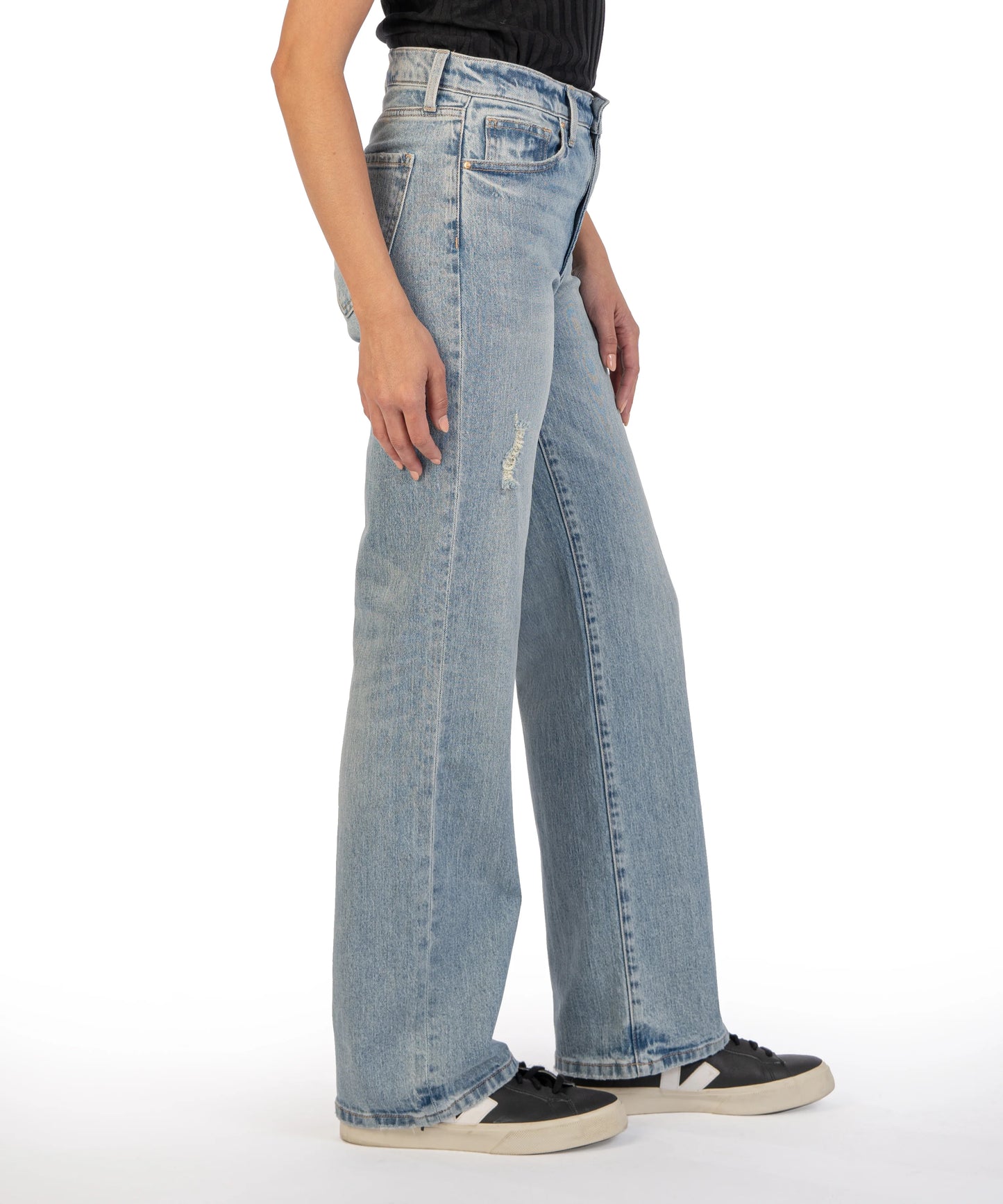 Kut from the Kloth Miller High Rise Wide Leg Candescent Jeans