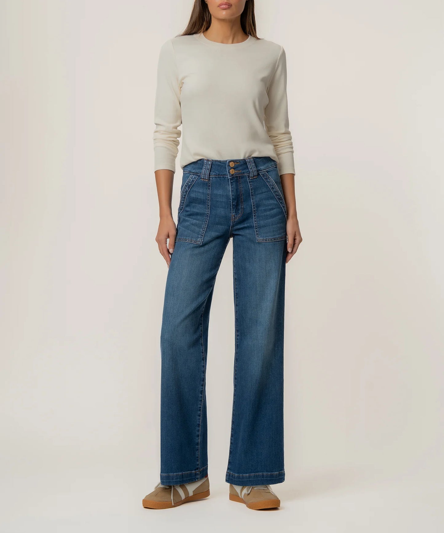 Kut from the Kloth Jodi High Rise Straight Leg Humanitarian Jean