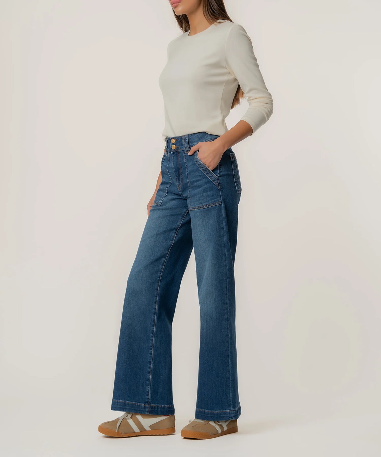 Kut from the Kloth Jodi High Rise Straight Leg Humanitarian Jean