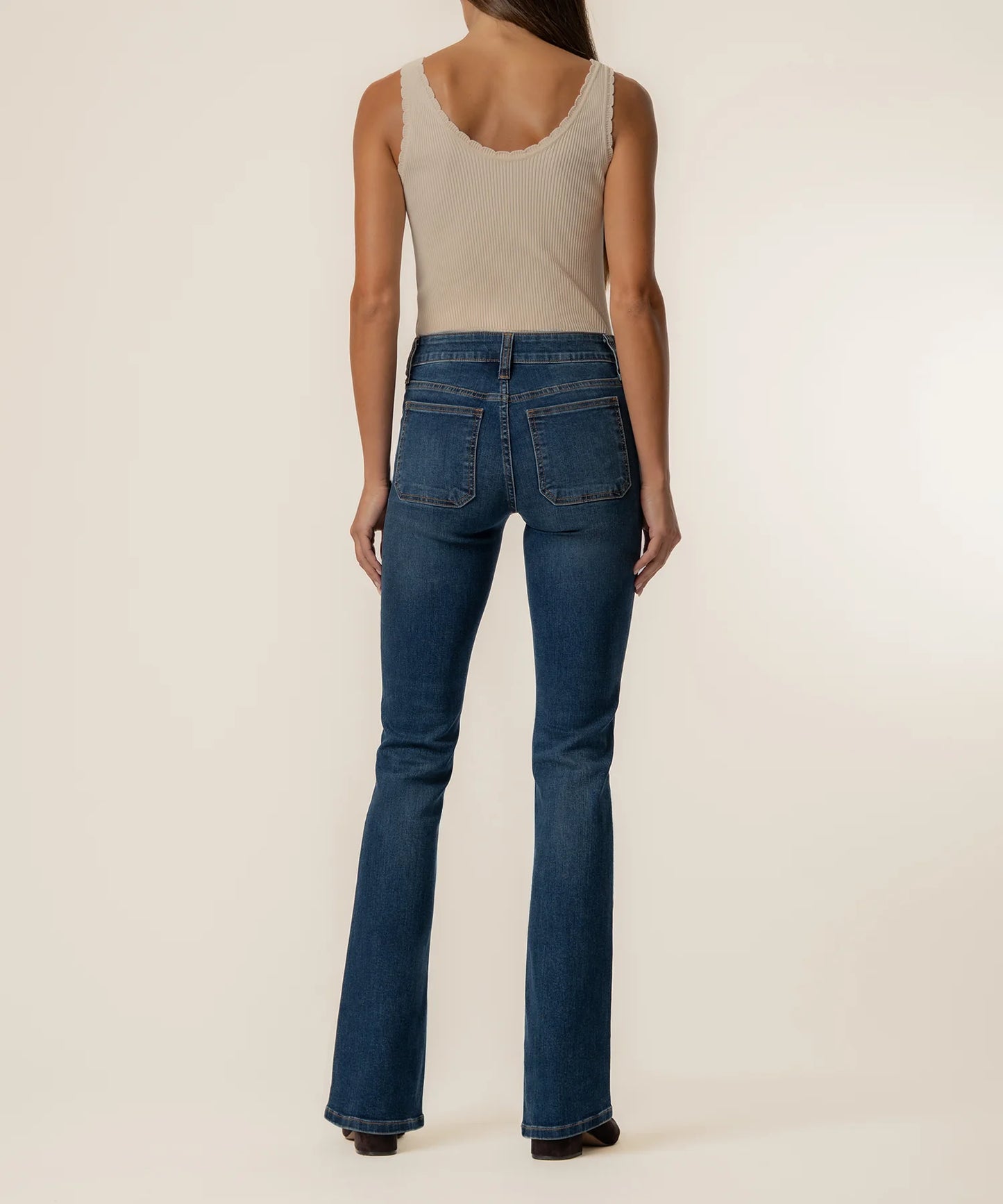 Kut from the Kloth Natalie Mid Rise Flare Champ Jean