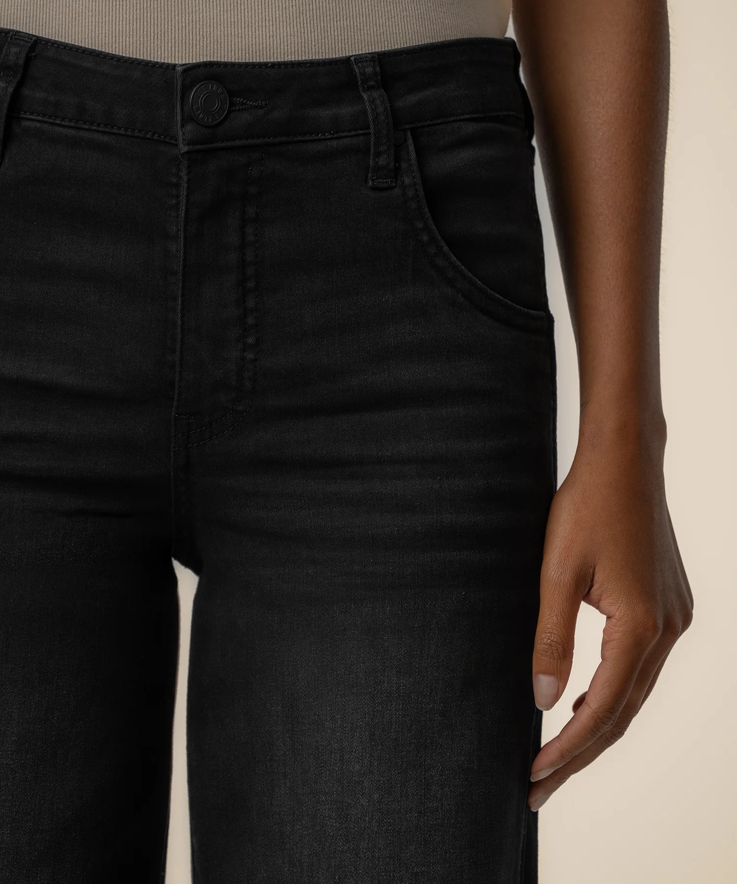 Kut from the Kloth Jodi High Rise Wide Straight Leg Luscious Jean