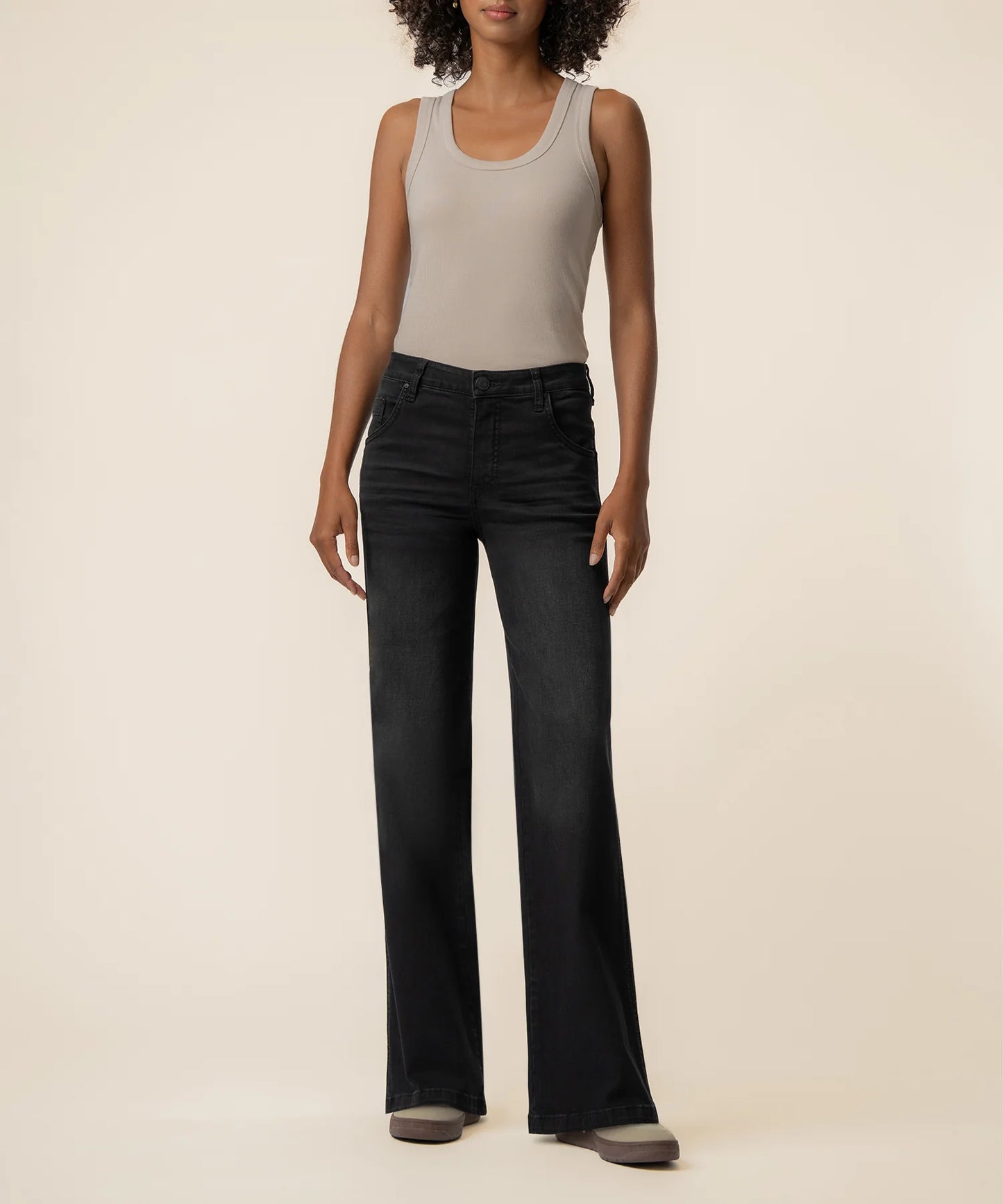 Kut from the Kloth Jodi High Rise Wide Straight Leg Luscious Jean