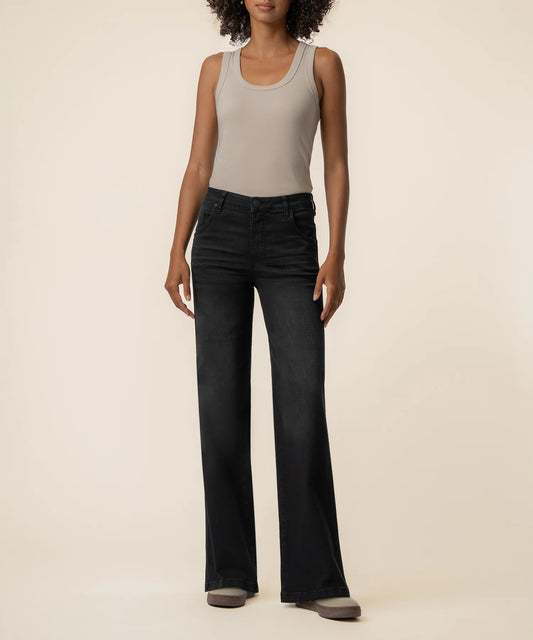 Kut from the Kloth Jodi High Rise Wide Straight Leg Luscious Jean