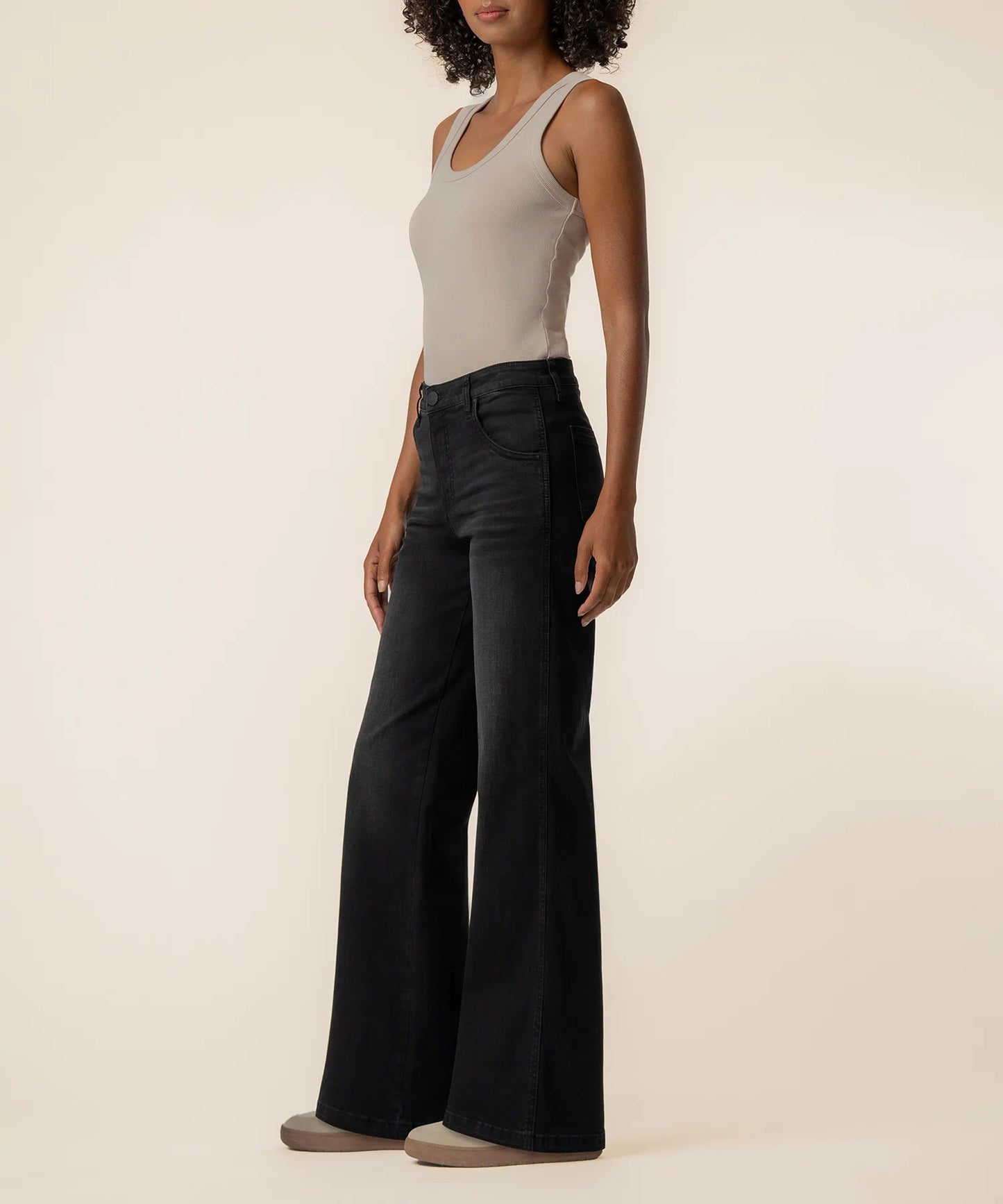 Kut from the Kloth Jodi High Rise Wide Straight Leg Luscious Jean