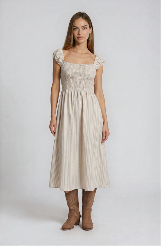 PRIV Liora Striped Dress